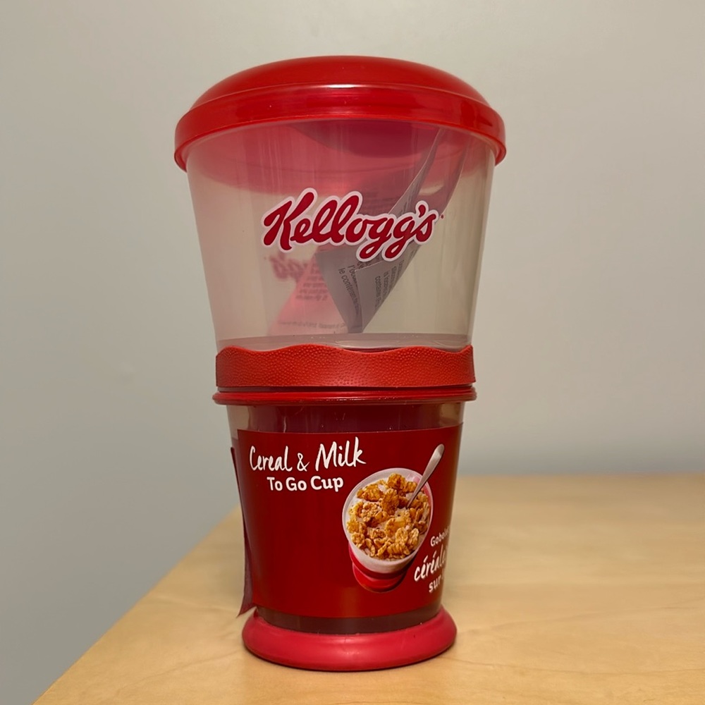 NWOT Kellogg’s Cereal On The Go Reusable Travel Cup